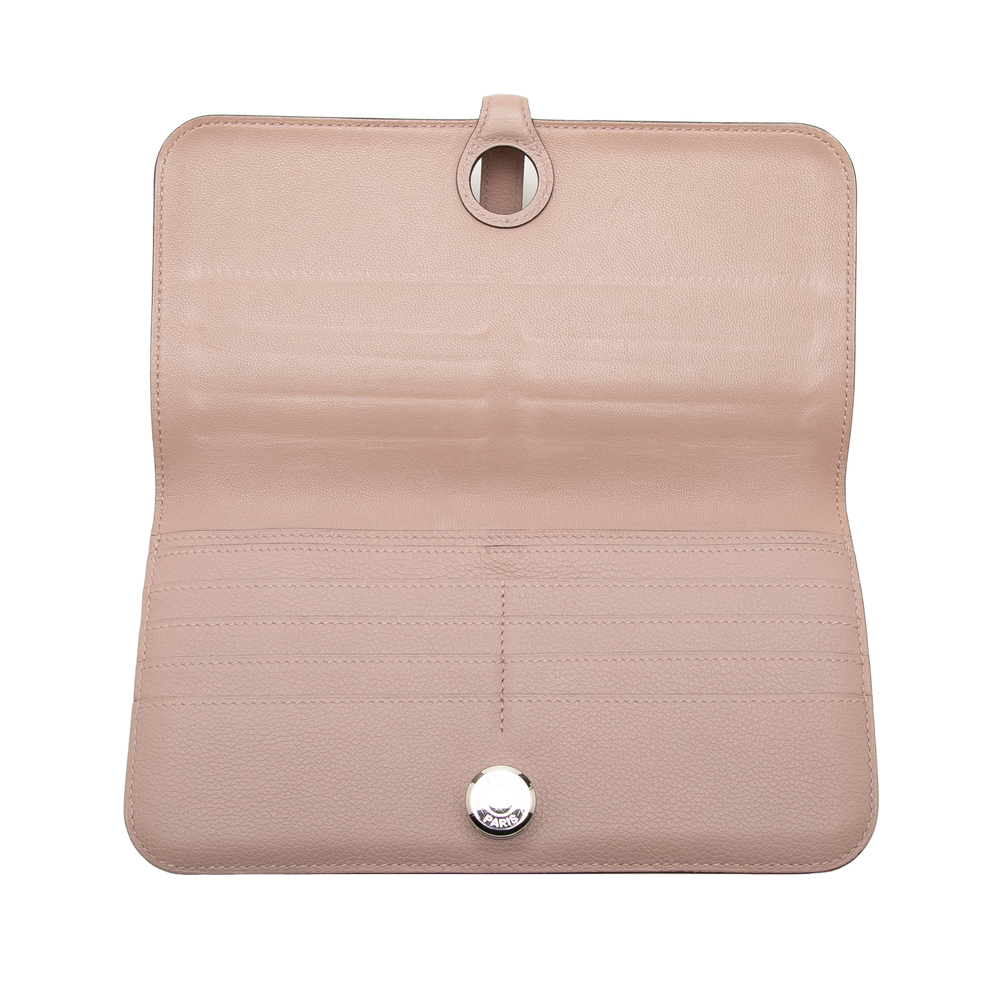 Pre-Loved Hermes Clemence Dogon Long Wallet - Picture 7 of 8